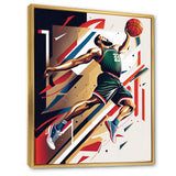 Basketball Slam Dunk - Sport Basketball Canvas Wall Art