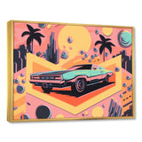 80s Groovy Cars I - Cars Retro Canvas Wall Art