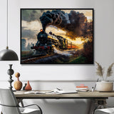 Old Train in USA - Train Canvas Wall Art