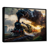 Old Train in USA - Train Canvas Wall Art