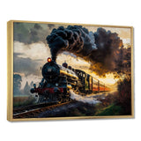 Old Train in USA - Train Canvas Wall Art