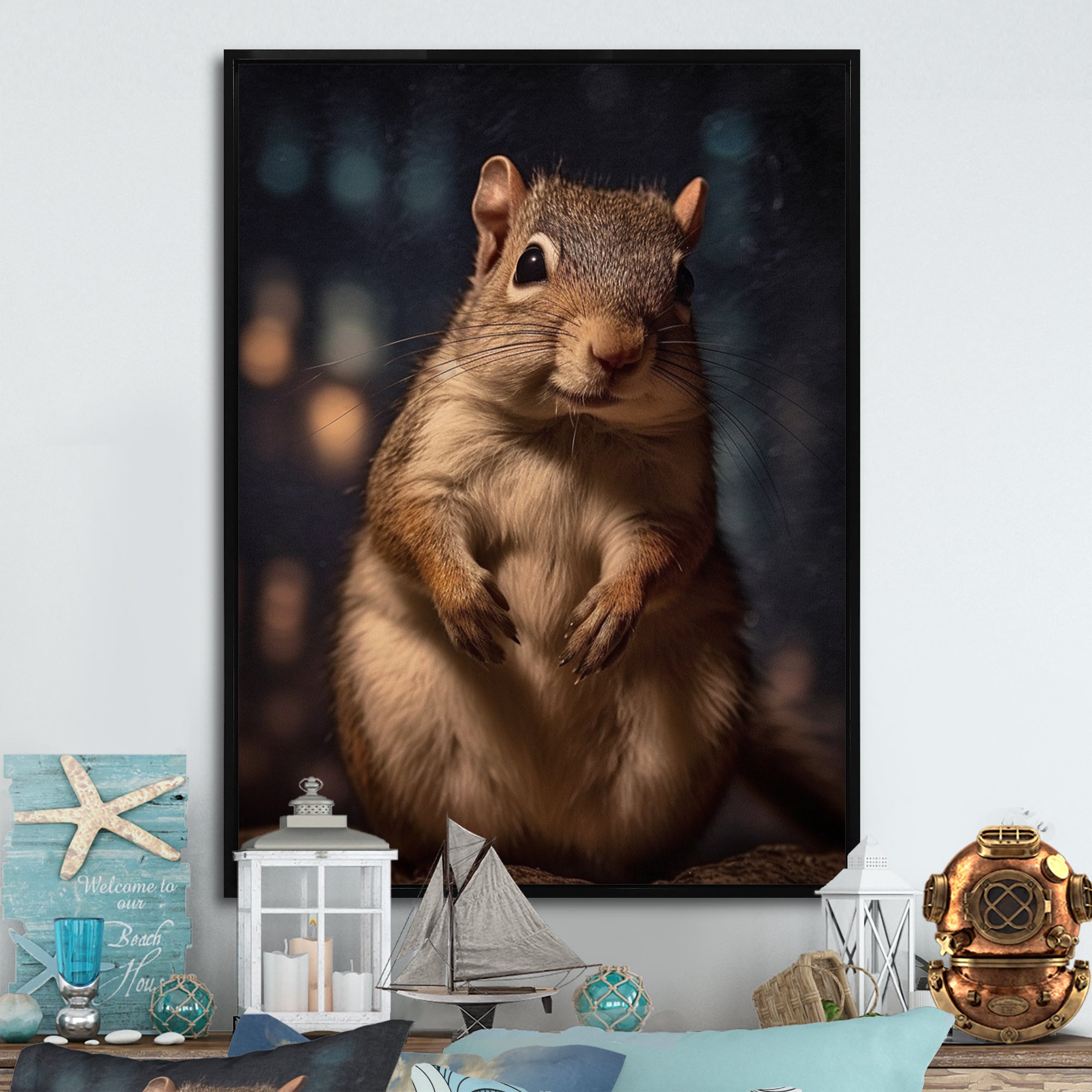 Brown Squirrel - Squirrel Home Decor Art