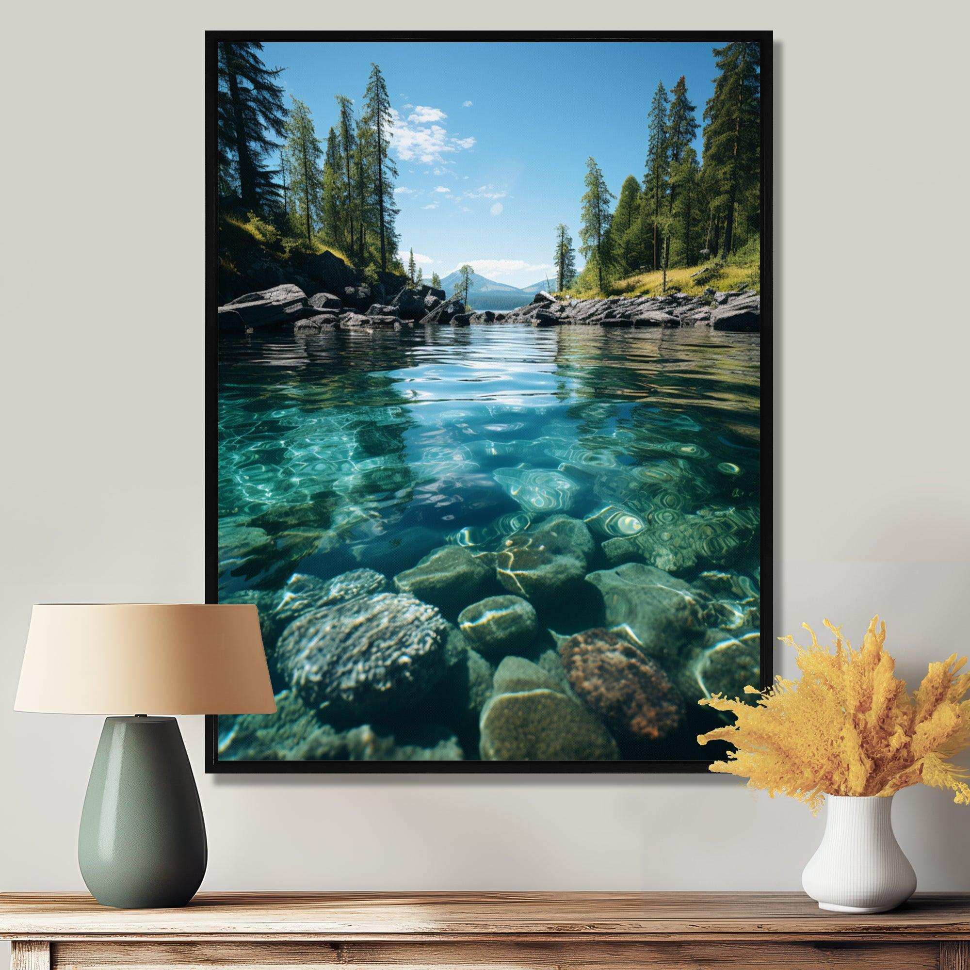 Alaska Pristine Waters - Landscapes Canvas Wall Art
