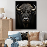 Black White Animal Buffalo Bison - Buffalo Wall Art Prints
