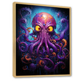 Purple Animal Electric Octopus Drips - Octopus Wall Decor
