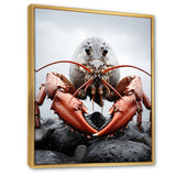 Coral Grey Animal Lobster - Lobster Wall Decor