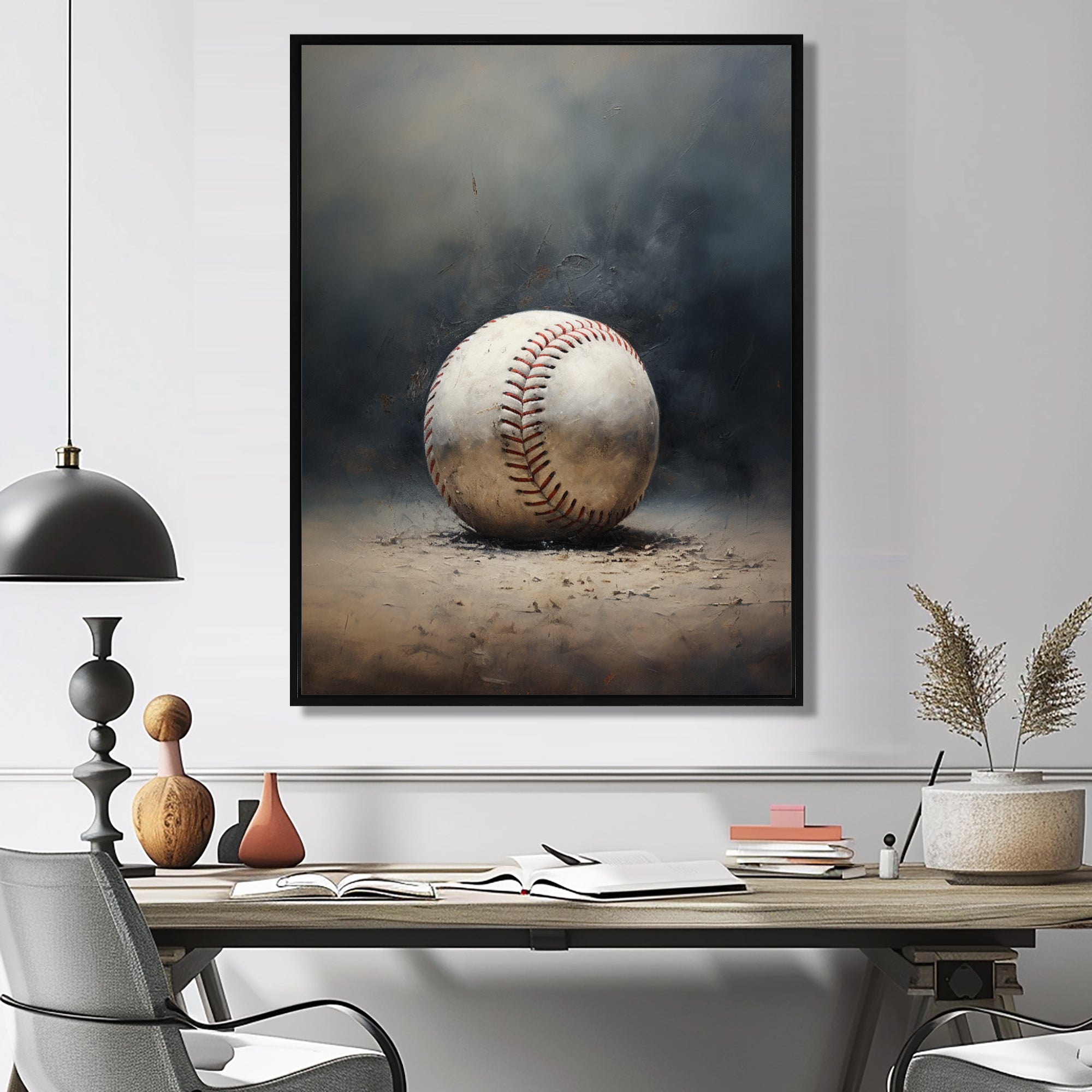 Baseball Subtle Strikeout - Sport Baseball Canvas Wall Art