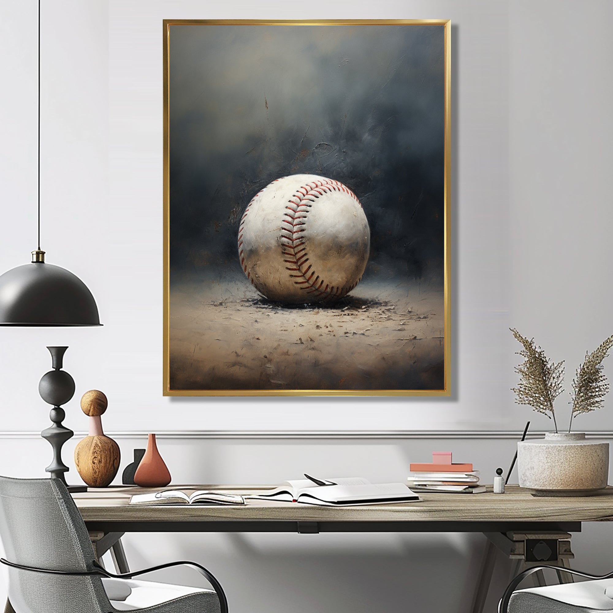 Baseball Subtle Strikeout - Sport Baseball Canvas Wall Art
