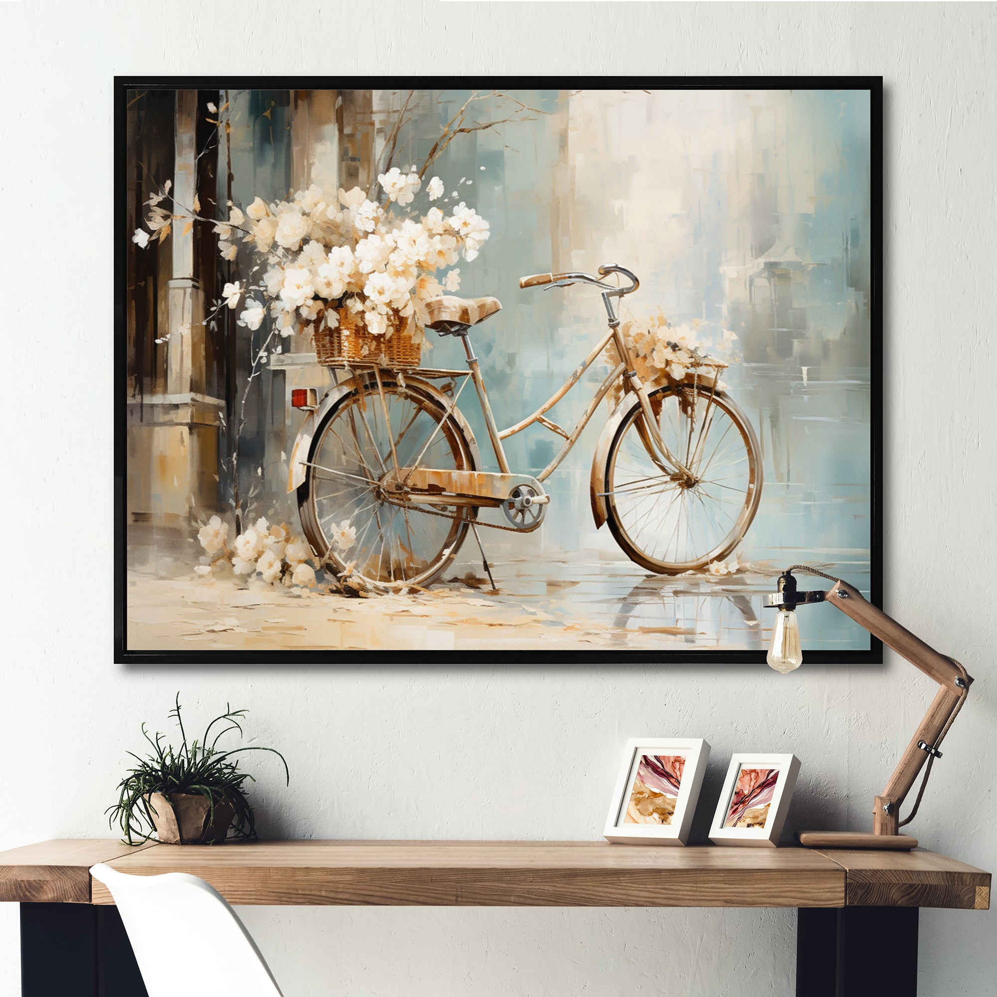 Bicycle Tranquil Pedaling I - Bicycle Canvas Wall Art