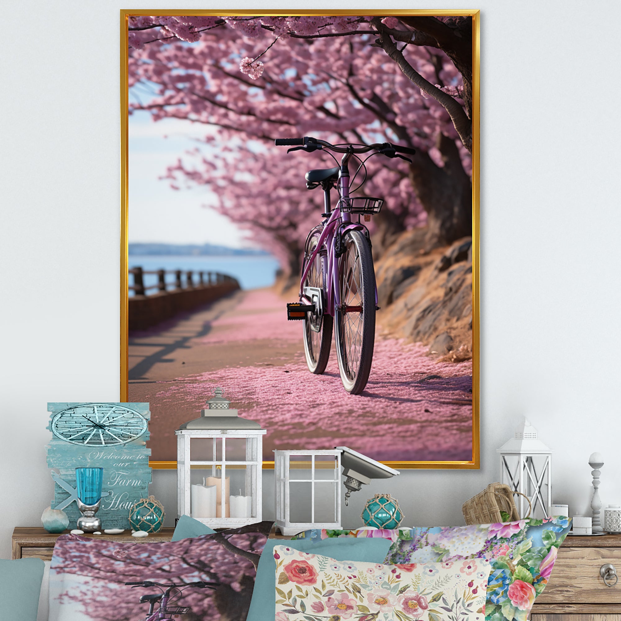 Bicycle Whispering Wheels - Bicycle Canvas Wall Art