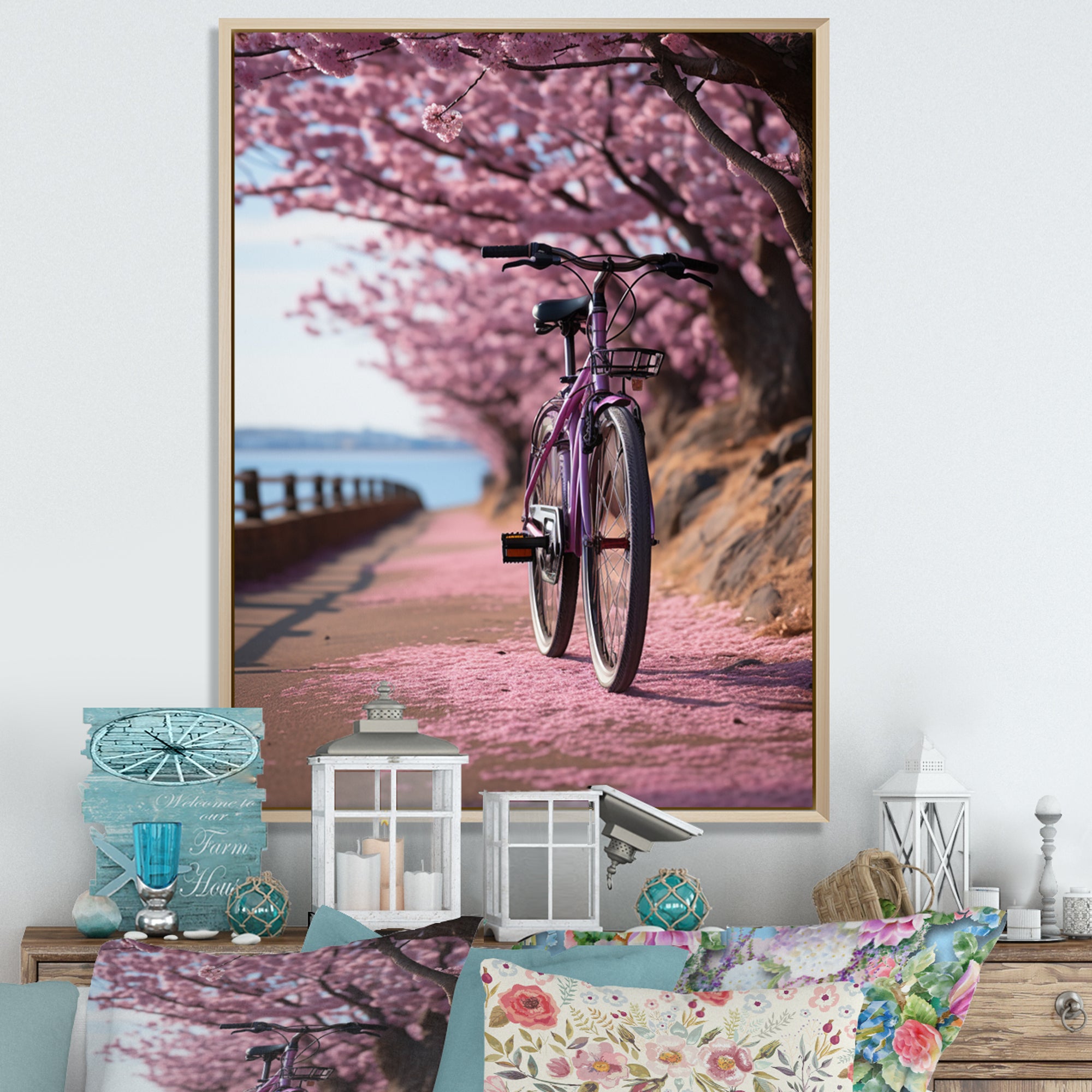 Bicycle Whispering Wheels - Bicycle Canvas Wall Art