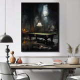 Billard Billiard Noir - Billiards Canvas Wall Art