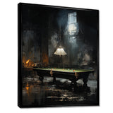 Billard Billiard Noir - Billiards Canvas Wall Art