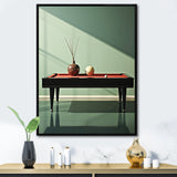 Billard Serene Strokes Minimalist - Billiards Canvas Wall Art