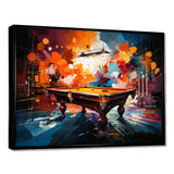 Billard Vibrant Break I - Billiards Canvas Wall Art