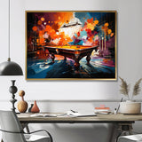 Billard Vibrant Break I - Billiards Canvas Wall Art