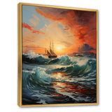 Boat Energetic Outburst - Boat Canvas Wall Art