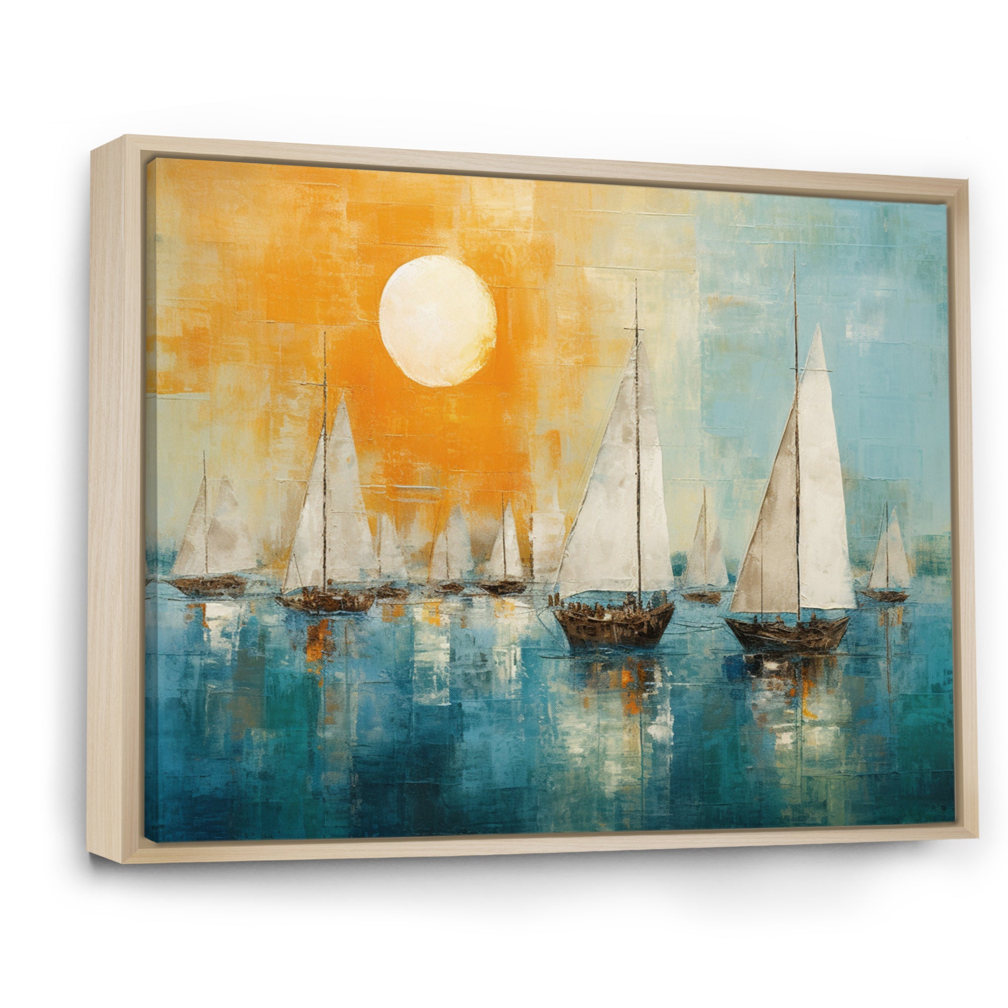 Boat Abstract Coastline I - Boat Canvas Wall Art