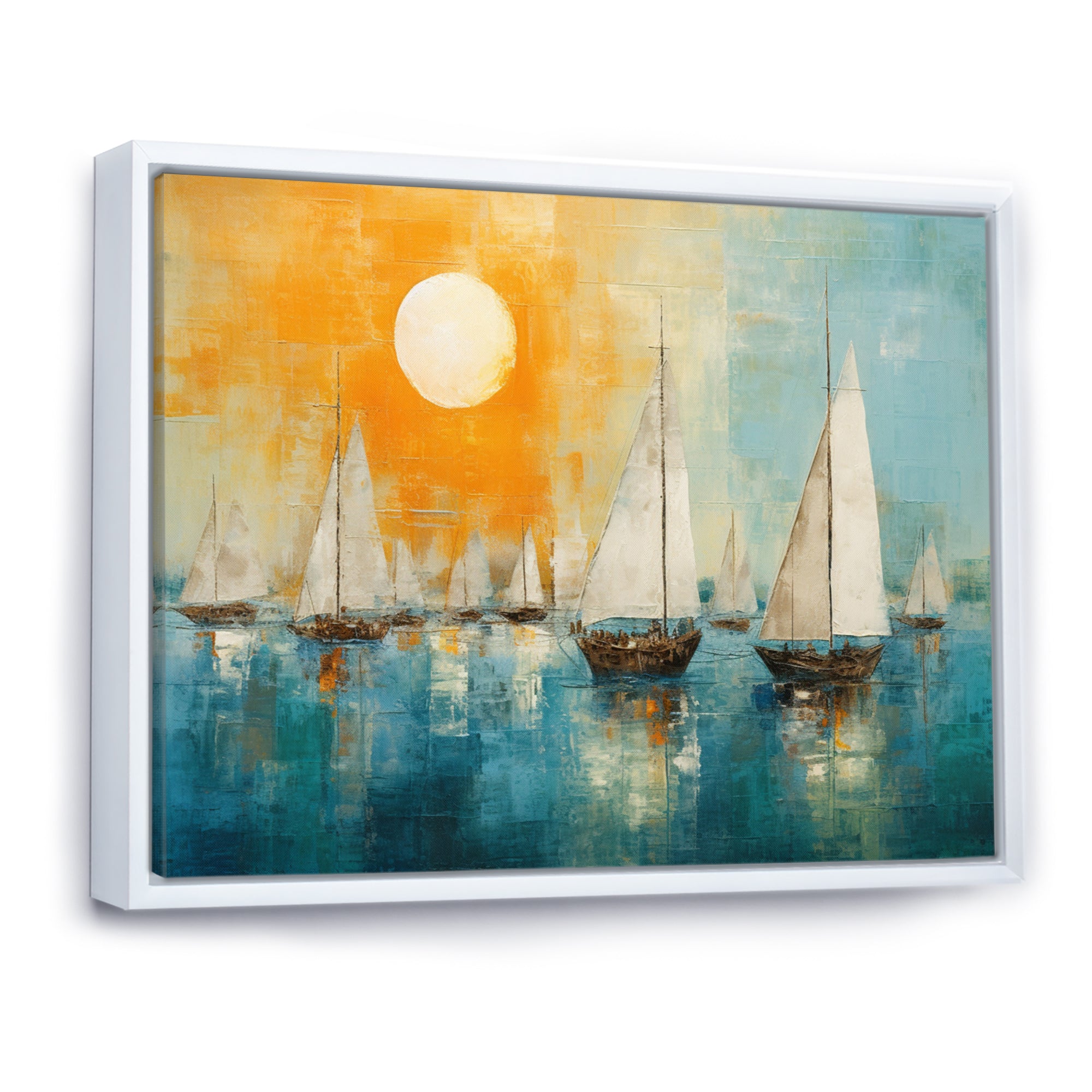 Boat Abstract Coastline I - Boat Canvas Wall Art