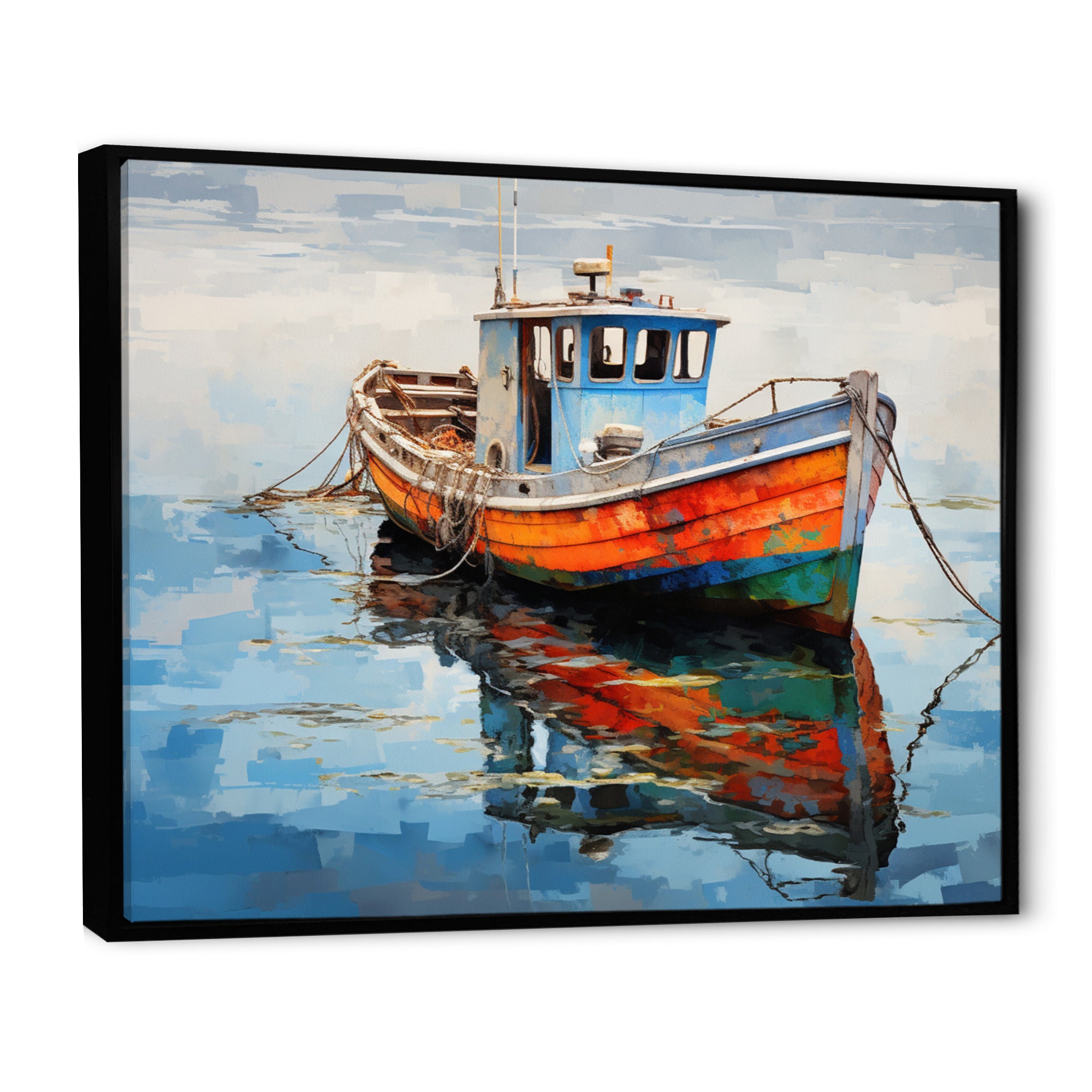 Fishing Boat Melodies I - Boat Canvas Wall Art