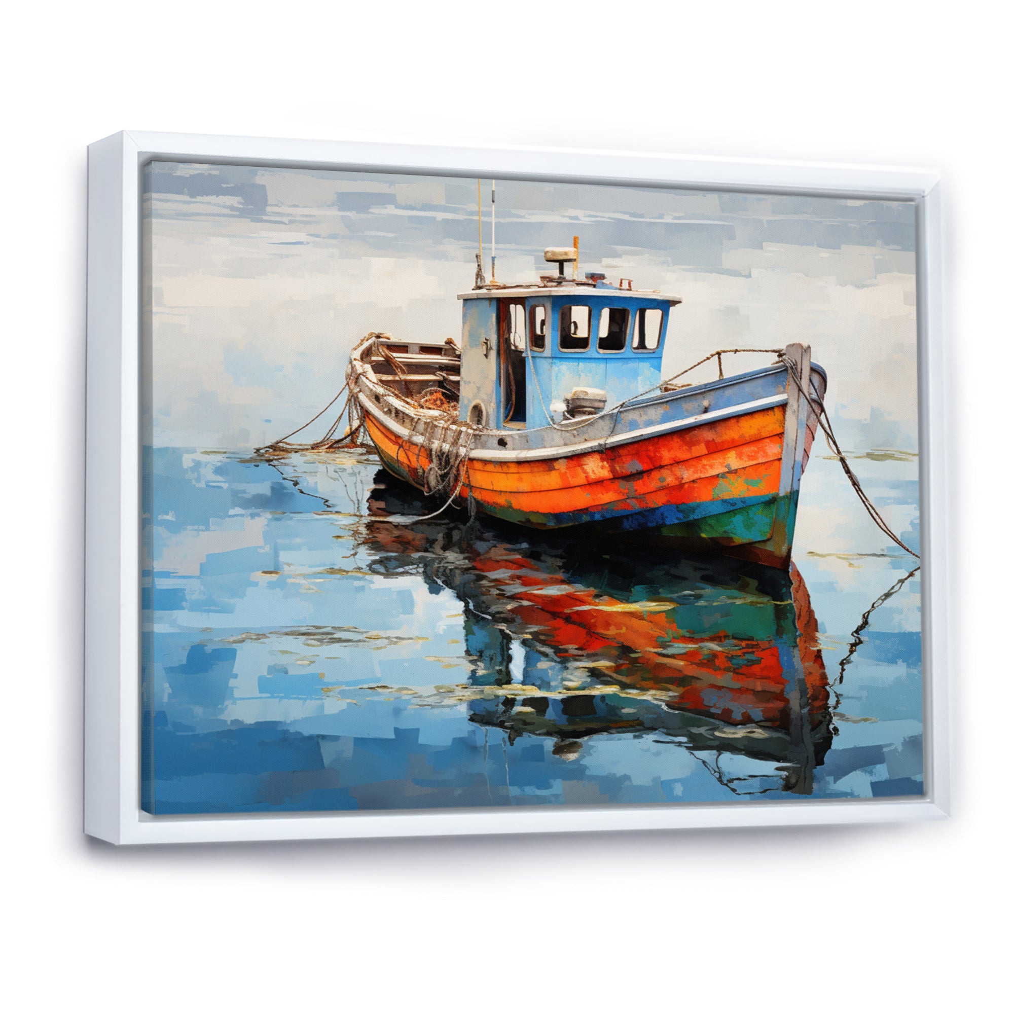 Fishing Boat Melodies I - Boat Canvas Wall Art