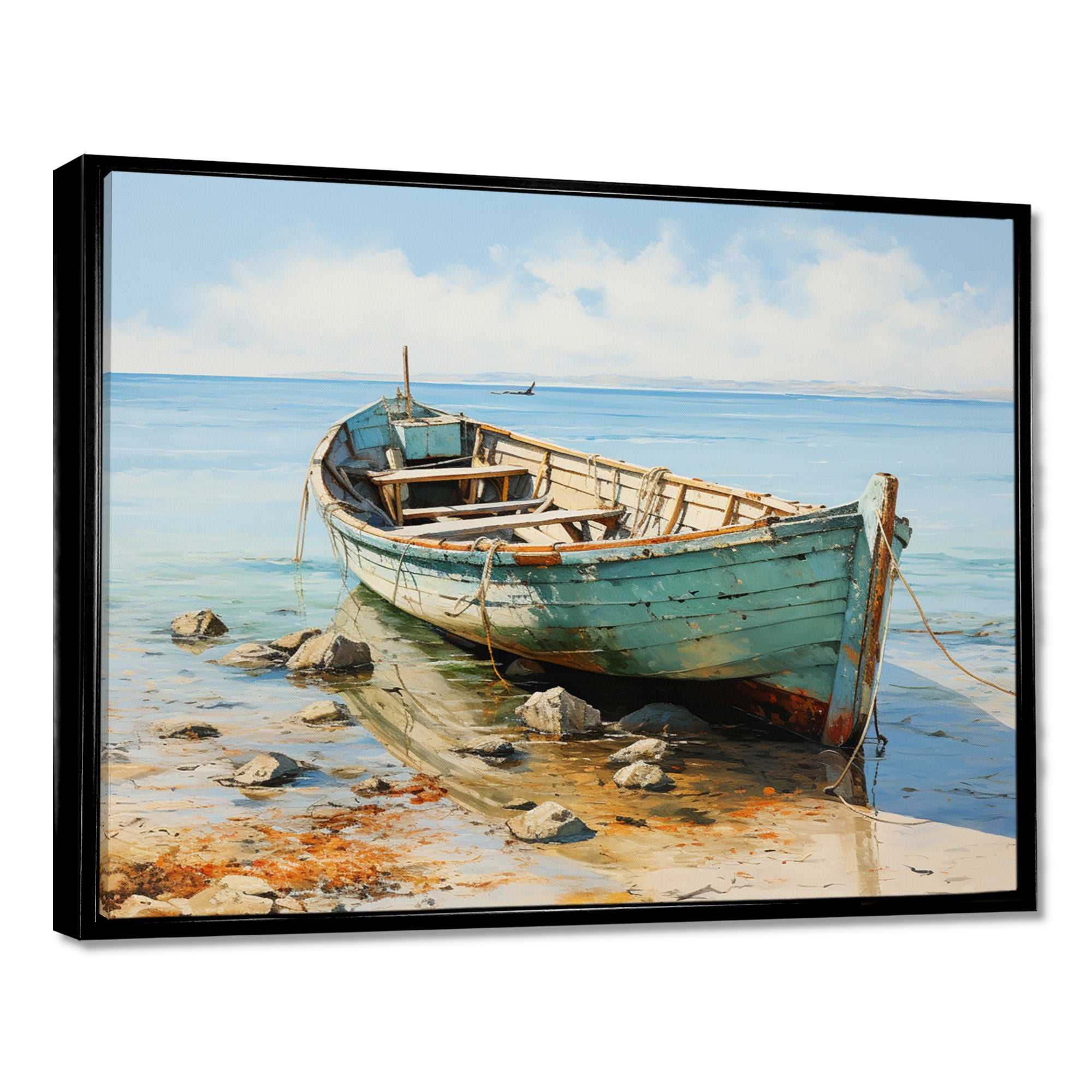 Boat Coastal Melodies - Boat Canvas Wall Art