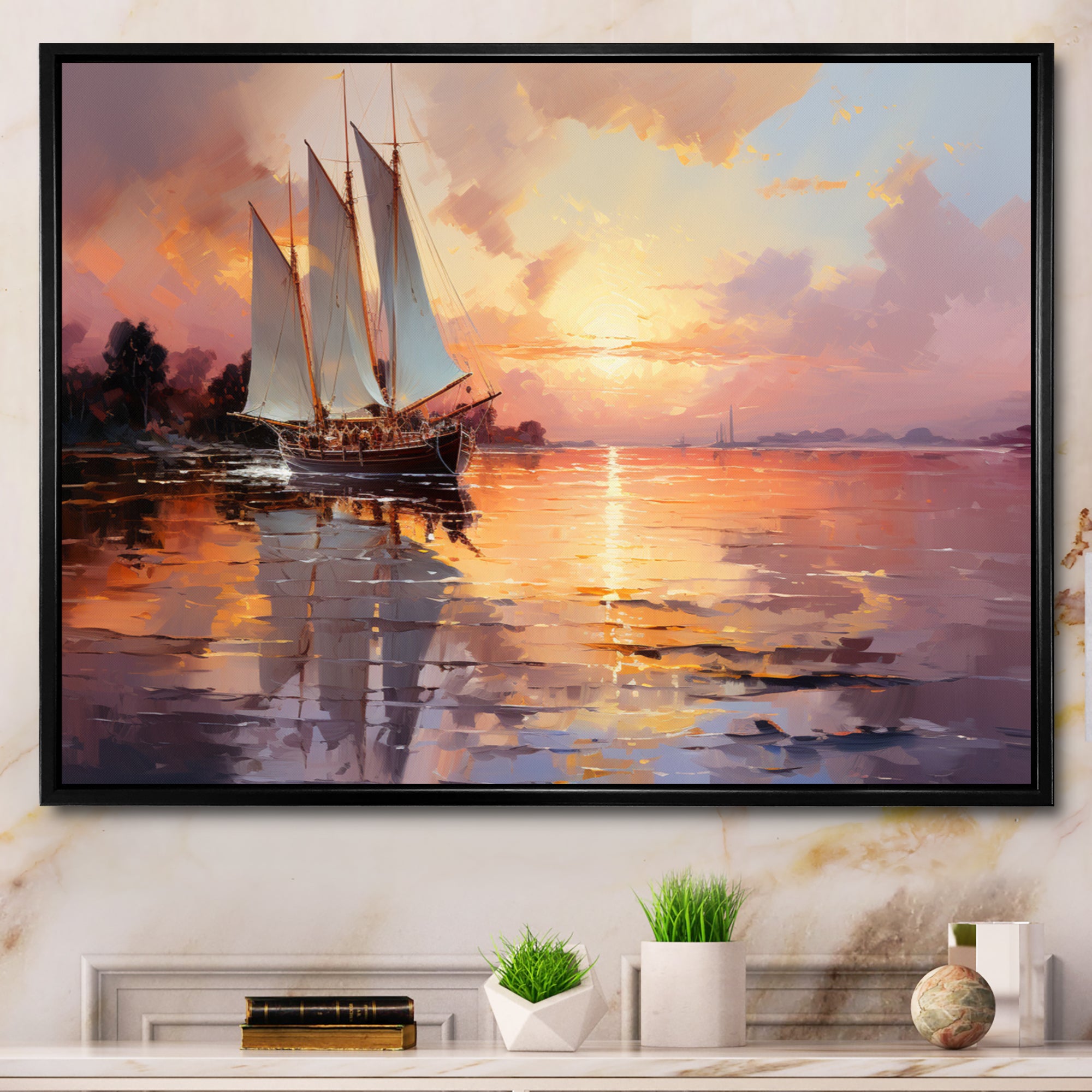Sail Boat Dreamy Regatta I - Boat Canvas Wall Art