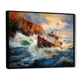 Fishing Boat Dreamy Storm - Boat Canvas Wall Art