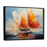 Boat Energetic Sails - Boat Canvas Wall Art