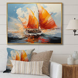 Boat Energetic Sails - Boat Canvas Wall Art