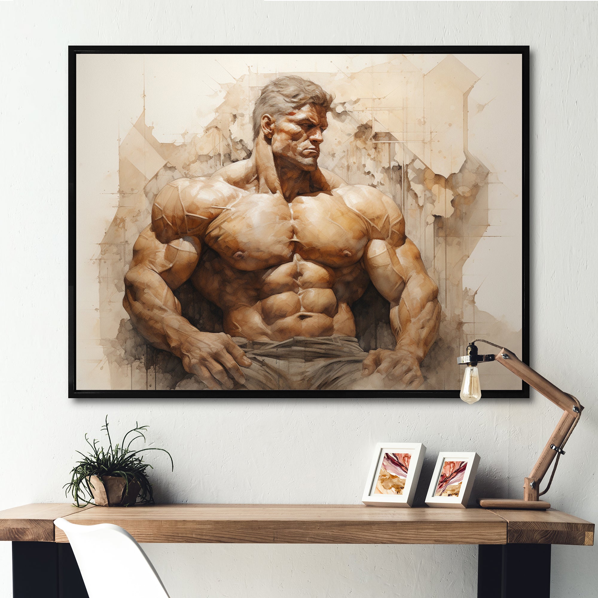 Bodybuilding Eternal Strength I - Aerobic & Bodybuilding Canvas Wall Art