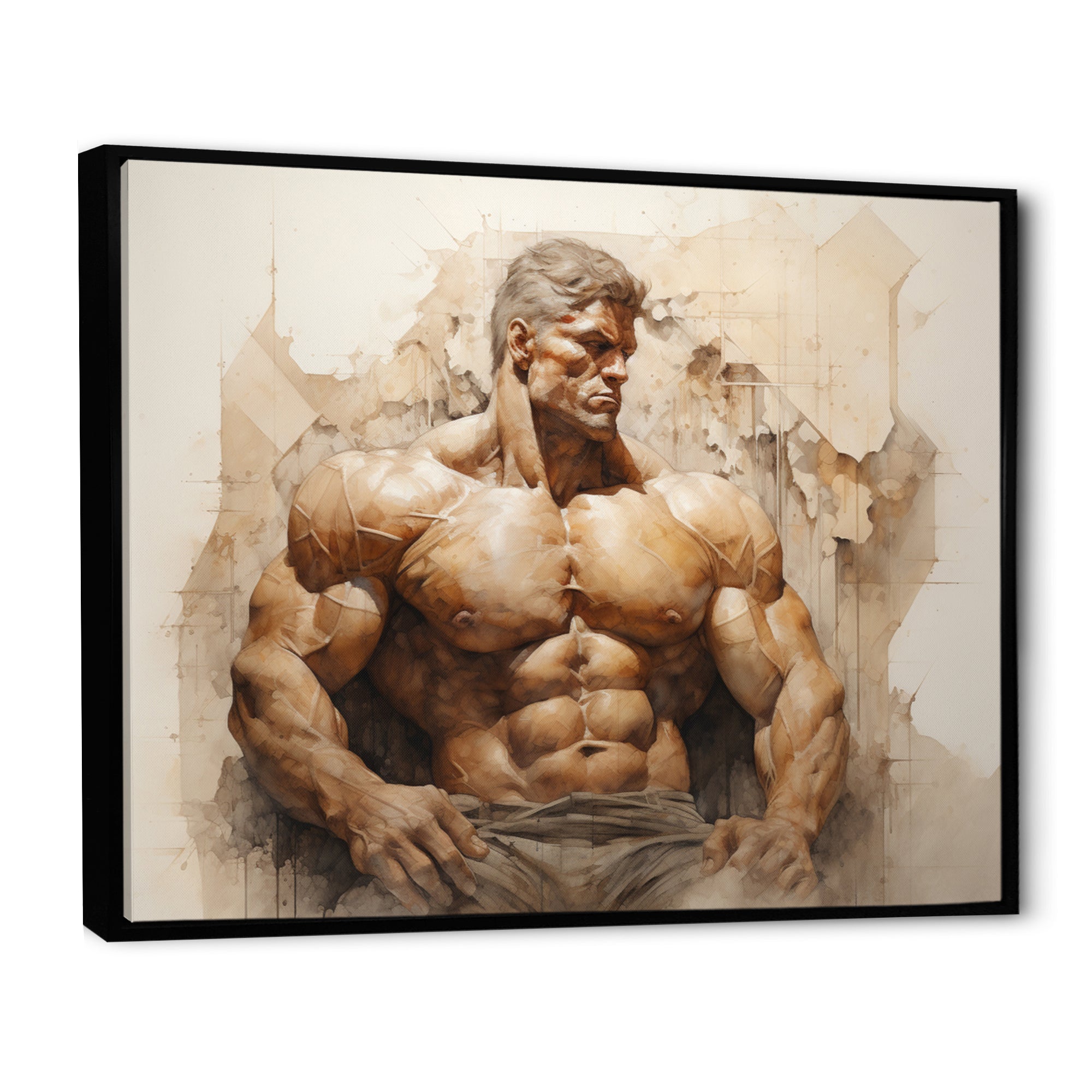 Bodybuilding Eternal Strength I - Aerobic & Bodybuilding Canvas Wall Art