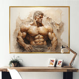 Bodybuilding Eternal Strength I - Aerobic & Bodybuilding Canvas Wall Art