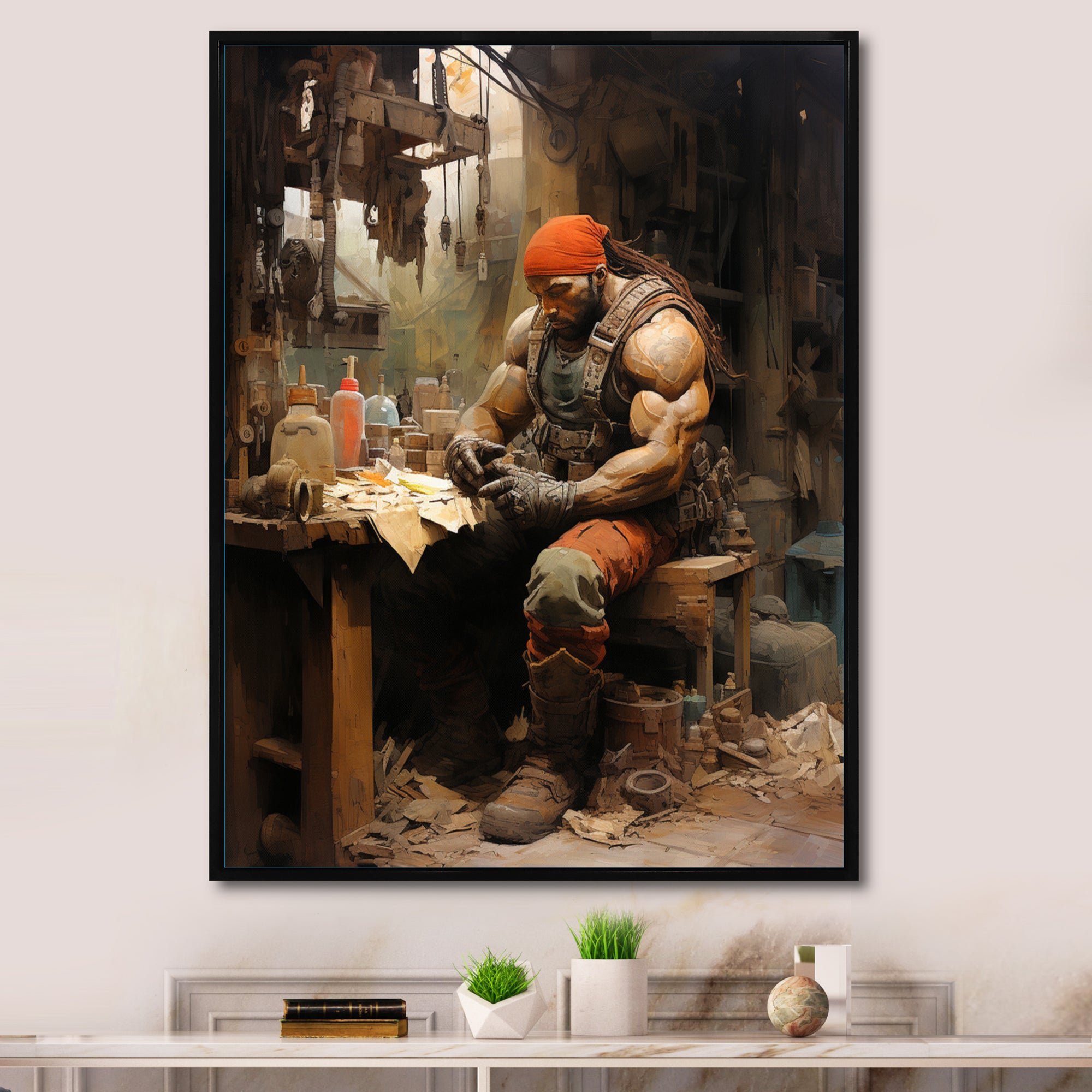 Bodybuilding Sweat And Sacrifice - Aerobic & Bodybuilding Canvas Wall Art