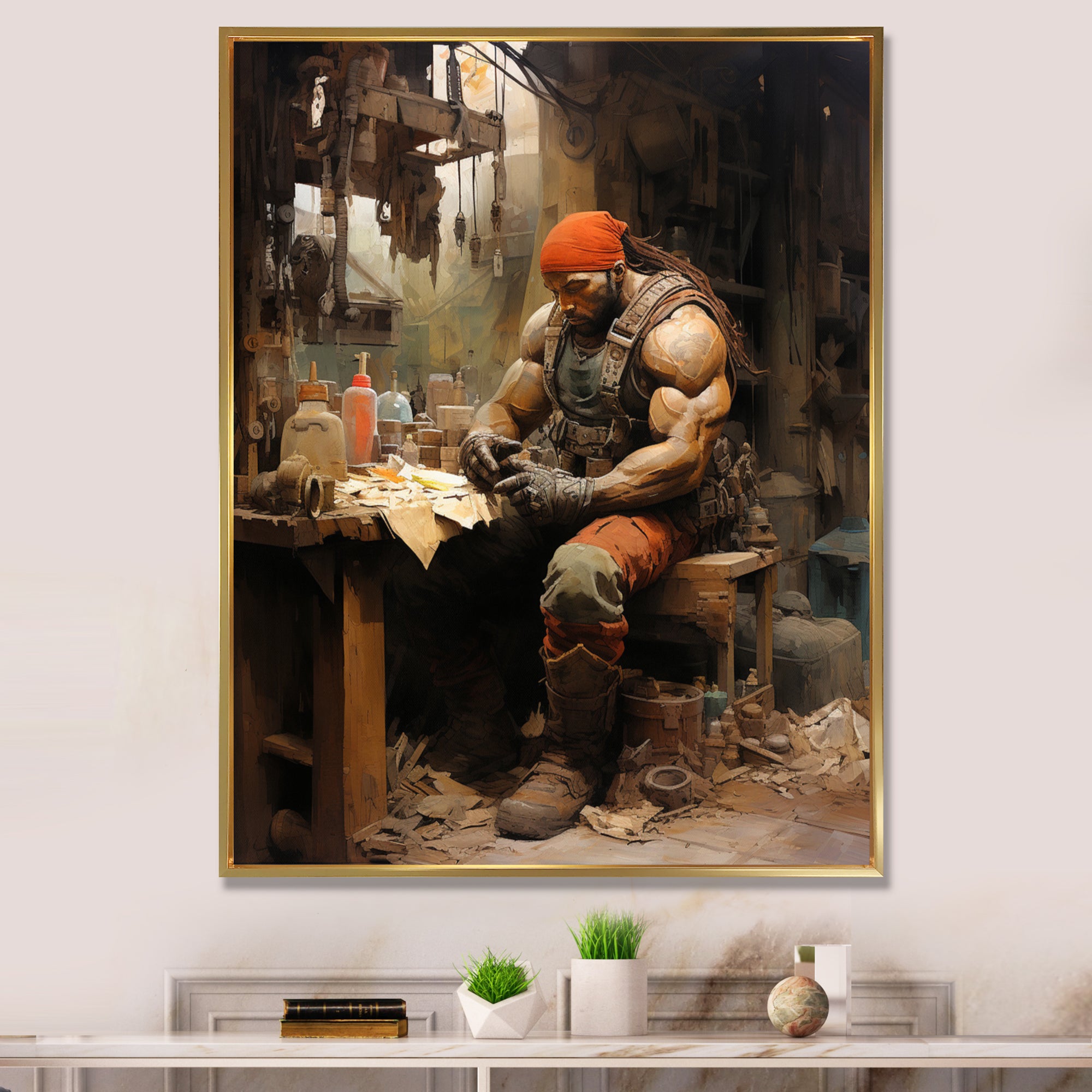 Bodybuilding Sweat And Sacrifice - Aerobic & Bodybuilding Canvas Wall Art