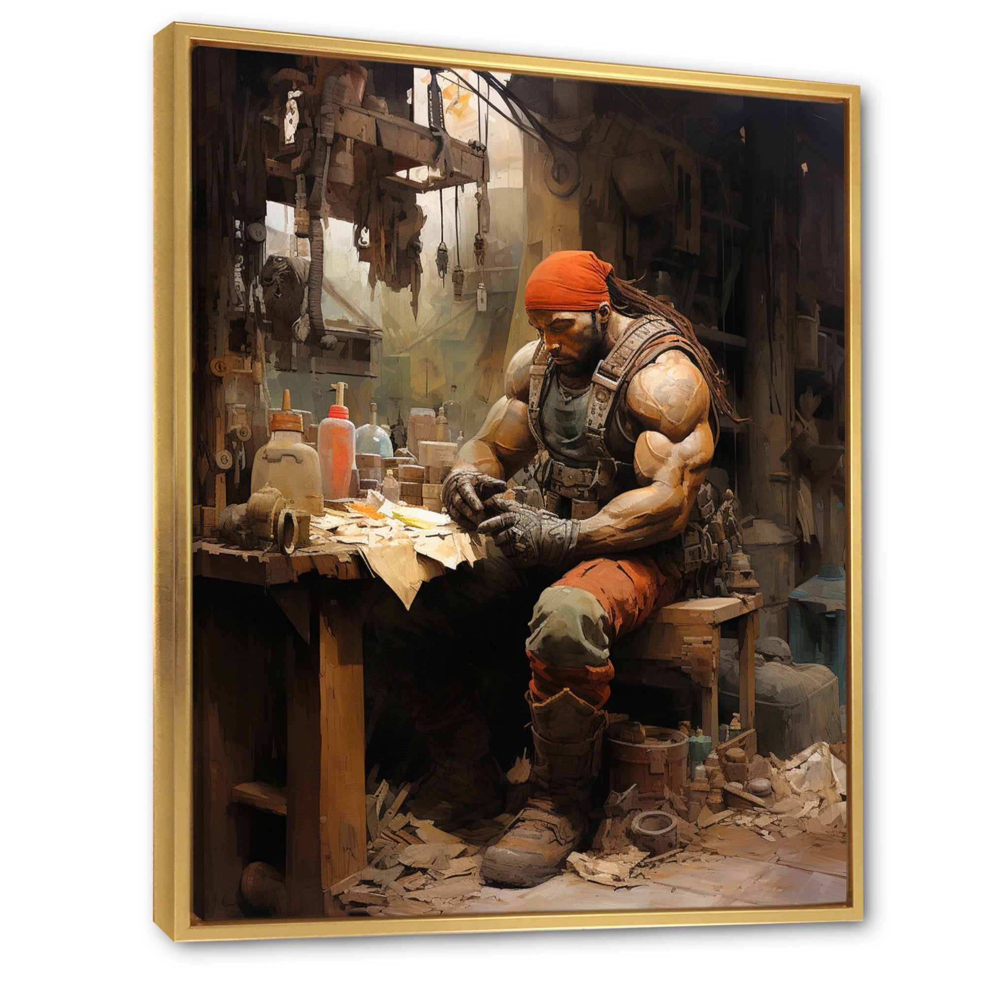 Bodybuilding Sweat And Sacrifice - Aerobic & Bodybuilding Canvas Wall Art