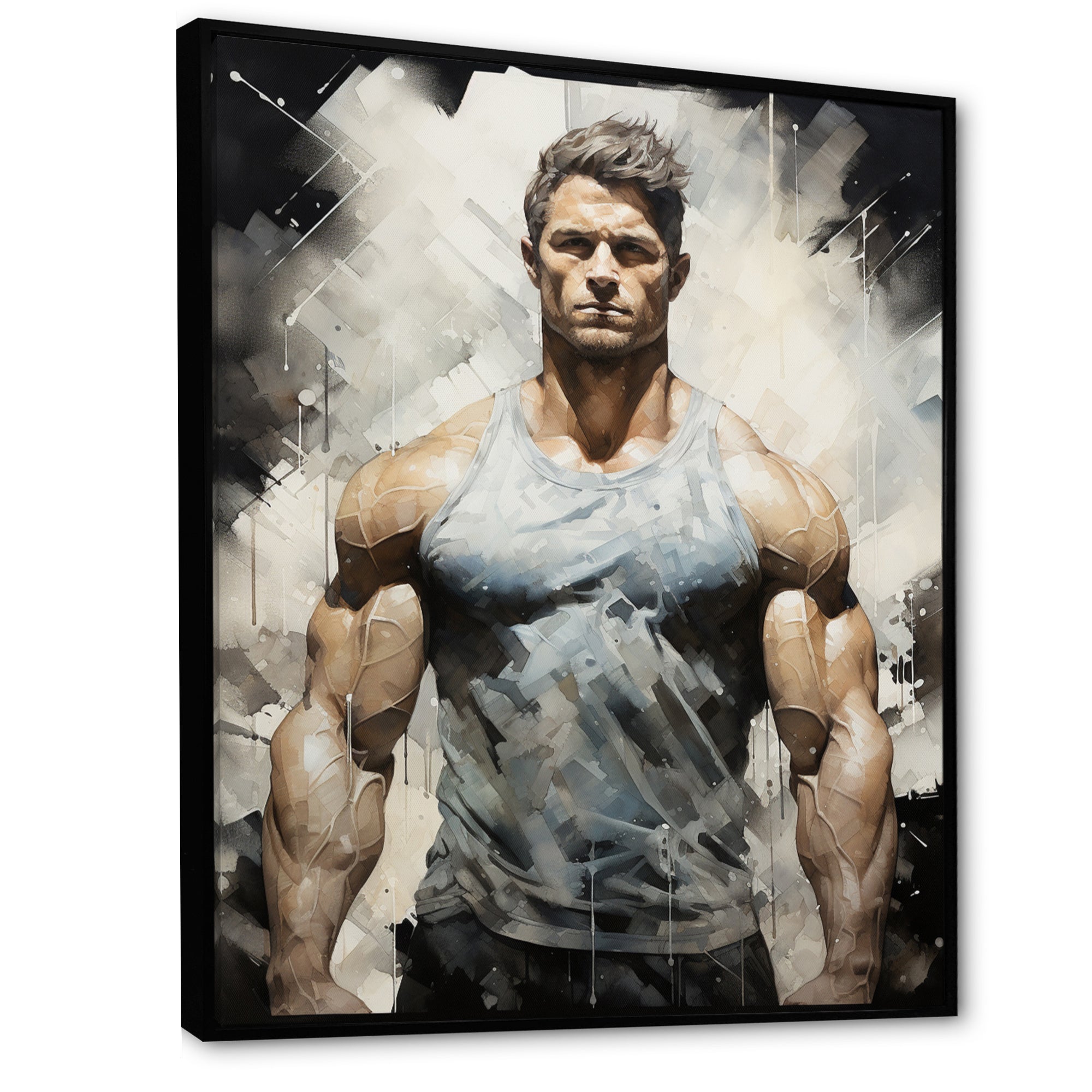 Bodybuilding The Chiseled Physique - Aerobic & Bodybuilding Canvas Wall Art