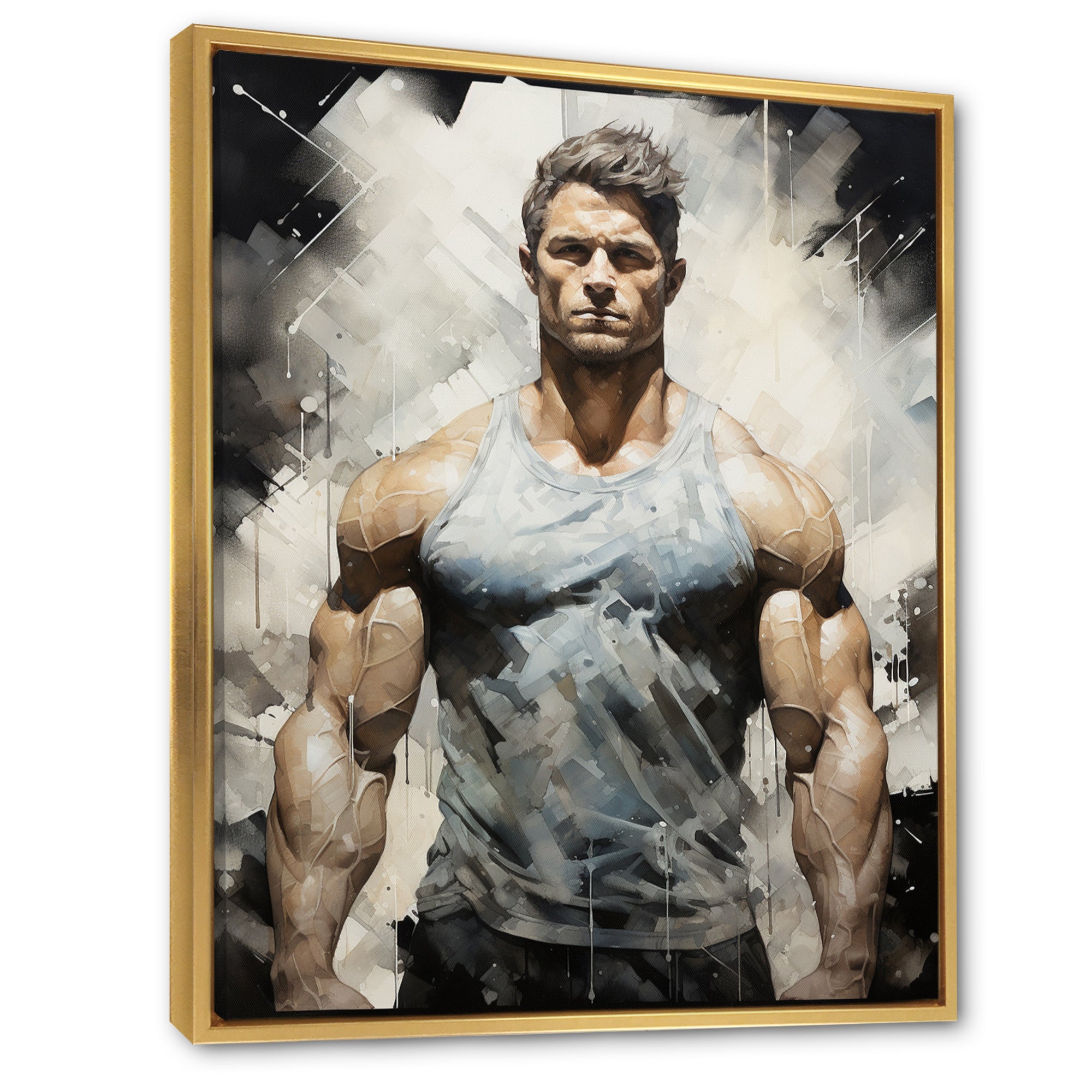 Bodybuilding The Chiseled Physique - Aerobic & Bodybuilding Canvas Wall Art