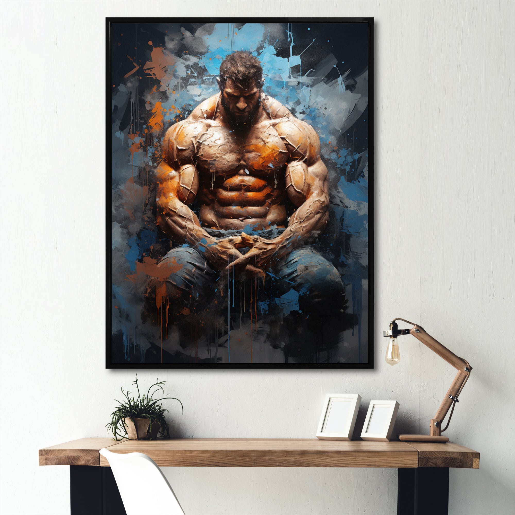 Bodybuilding The Power - Aerobic & Bodybuilding Canvas Wall Art