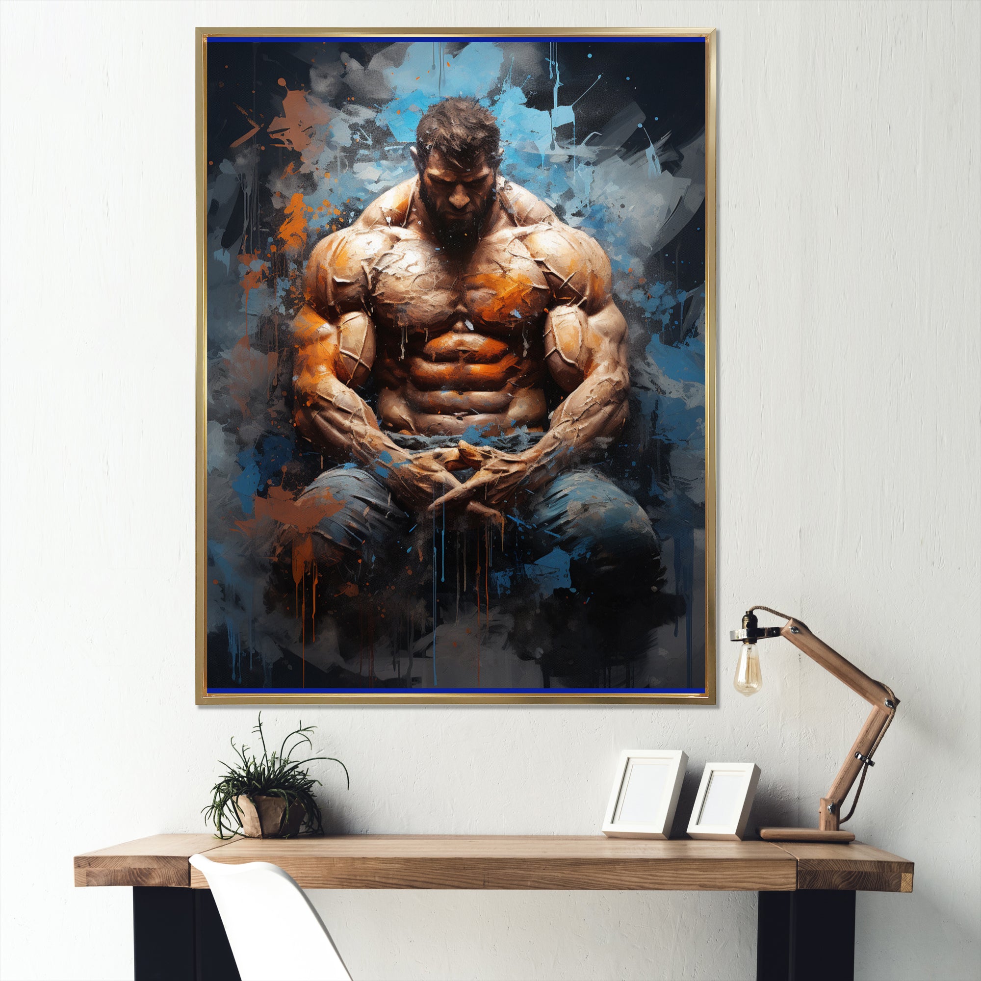 Bodybuilding The Power - Aerobic & Bodybuilding Canvas Wall Art