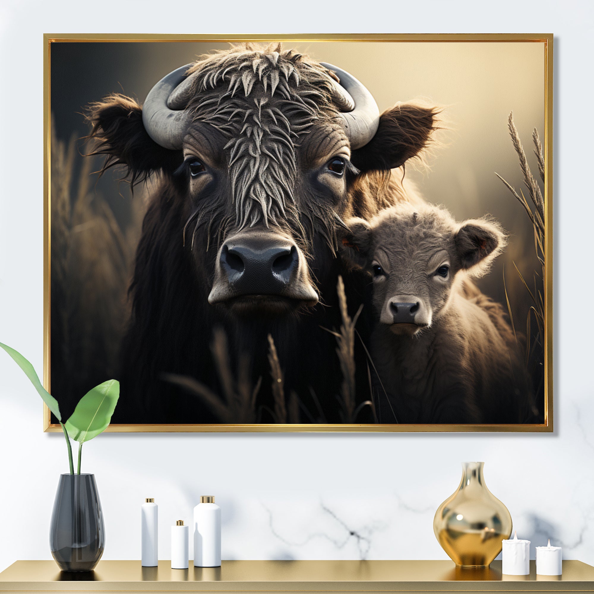 Brown Buffalo Gentle Guardians - Buffalo Wall Decor