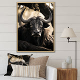 Grey Buffalo Serenity In Shadows - Gray Buffalo Wall Art