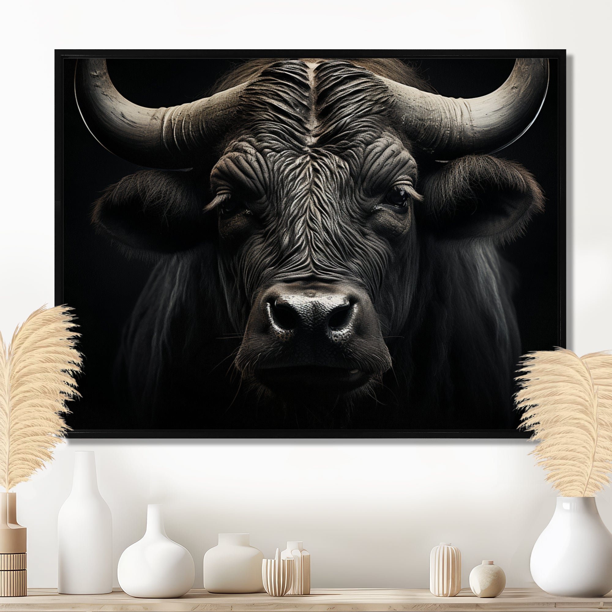 Black White Buffalo Whispers Of Wisdom - Buffalo Wall Decor