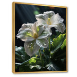 White Green Butterfly Portrait Vibrant - Butterfly Canvas Wall Art