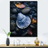 Grey Clam Dappled Depths - Clam Bedroom Wall Art