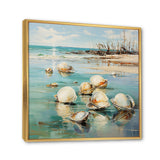 Turquoise Clam Oceanic Rhythm - Turquoise Clam Wall Art