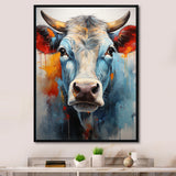 Cow Wisdom - Orange Cow Wall Art