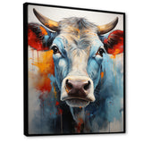 Cow Wisdom - Orange Cow Wall Art