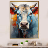 Cow Wisdom - Orange Cow Wall Art