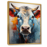 Cow Wisdom - Orange Cow Wall Art